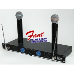 AZUSA LS-82 - Zestaw 2 mikrofonów bezprzewodowych