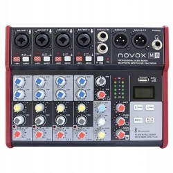 Novox M6 MKII mikser analogowy MP3,USB,Bt