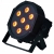 Reflektor LIGHT4ME FLAT TRI PAR 7x9W RGB LED slim
