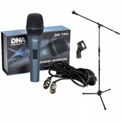 DNA DM TWO mikrofon wokalowy + przewód statyw SET